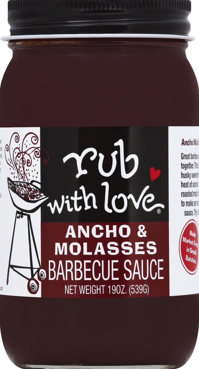 slide 1 of 3, Rub with Love Barbecue Sauce 19 oz, 19 oz