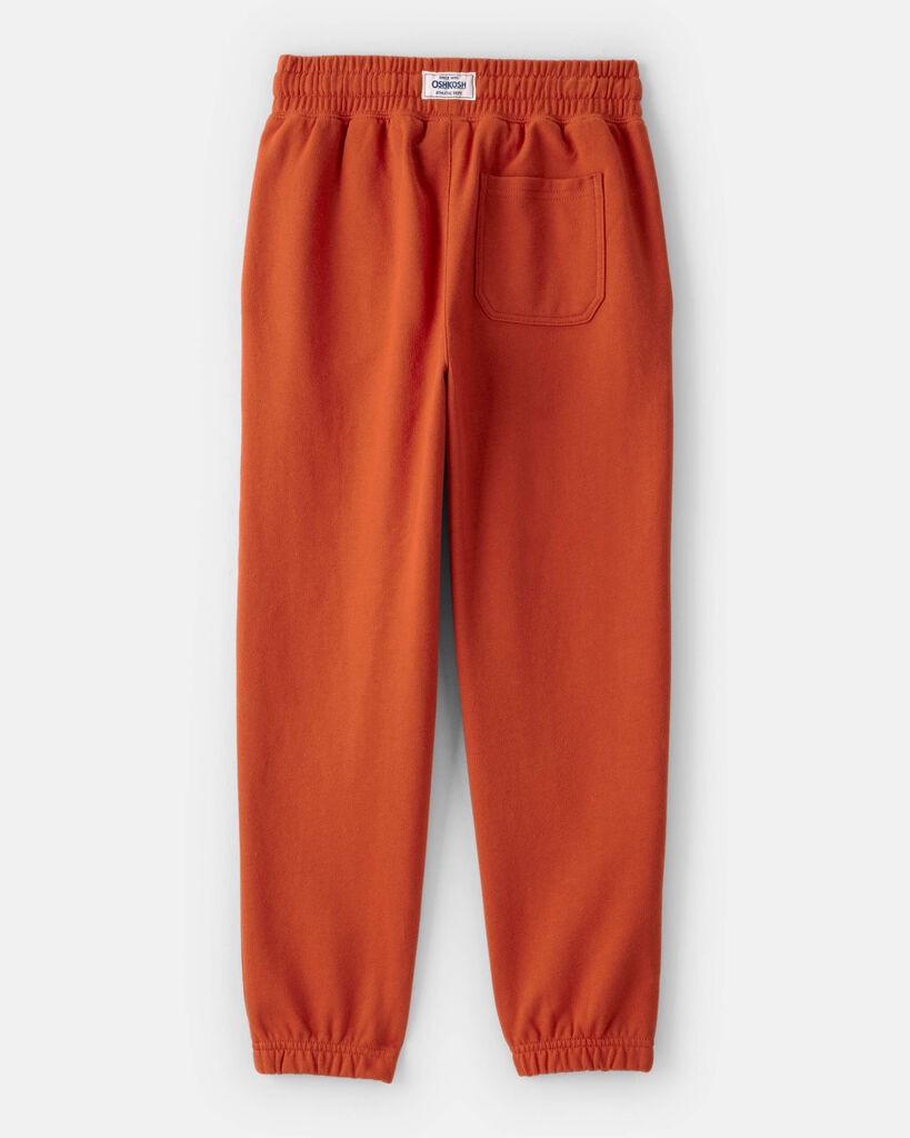 slide 3 of 3, Oshkosh Boys DayDream Fleece Active Drawstring Joggers - Orange Burnt Orange 8, 1 ct