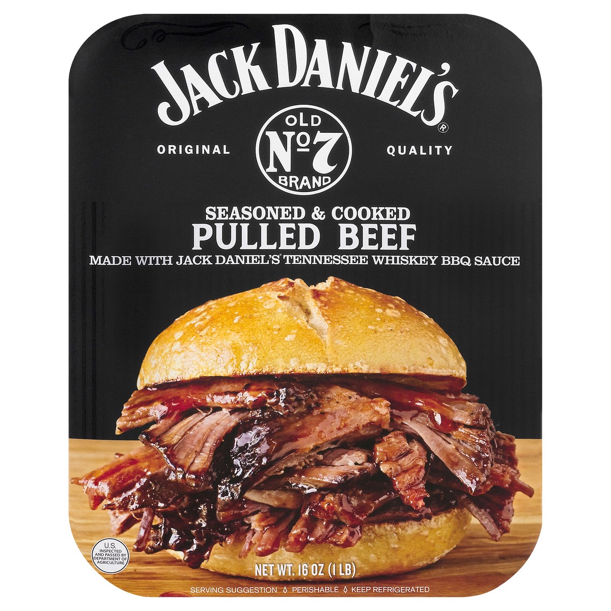slide 1 of 14, Jack Daniel's Jack Daniels Pulled Beef, 16 oz