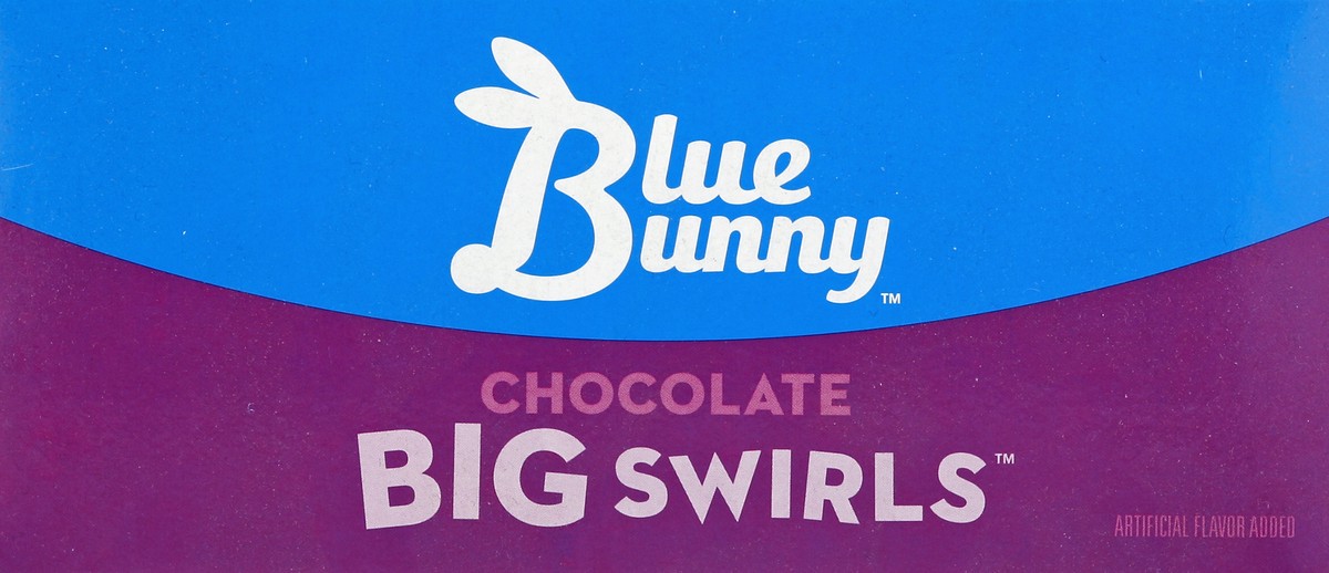 slide 2 of 4, Blue Bunny Big Swirls Chocolate Cones, 5 ct; 4.6 fl oz