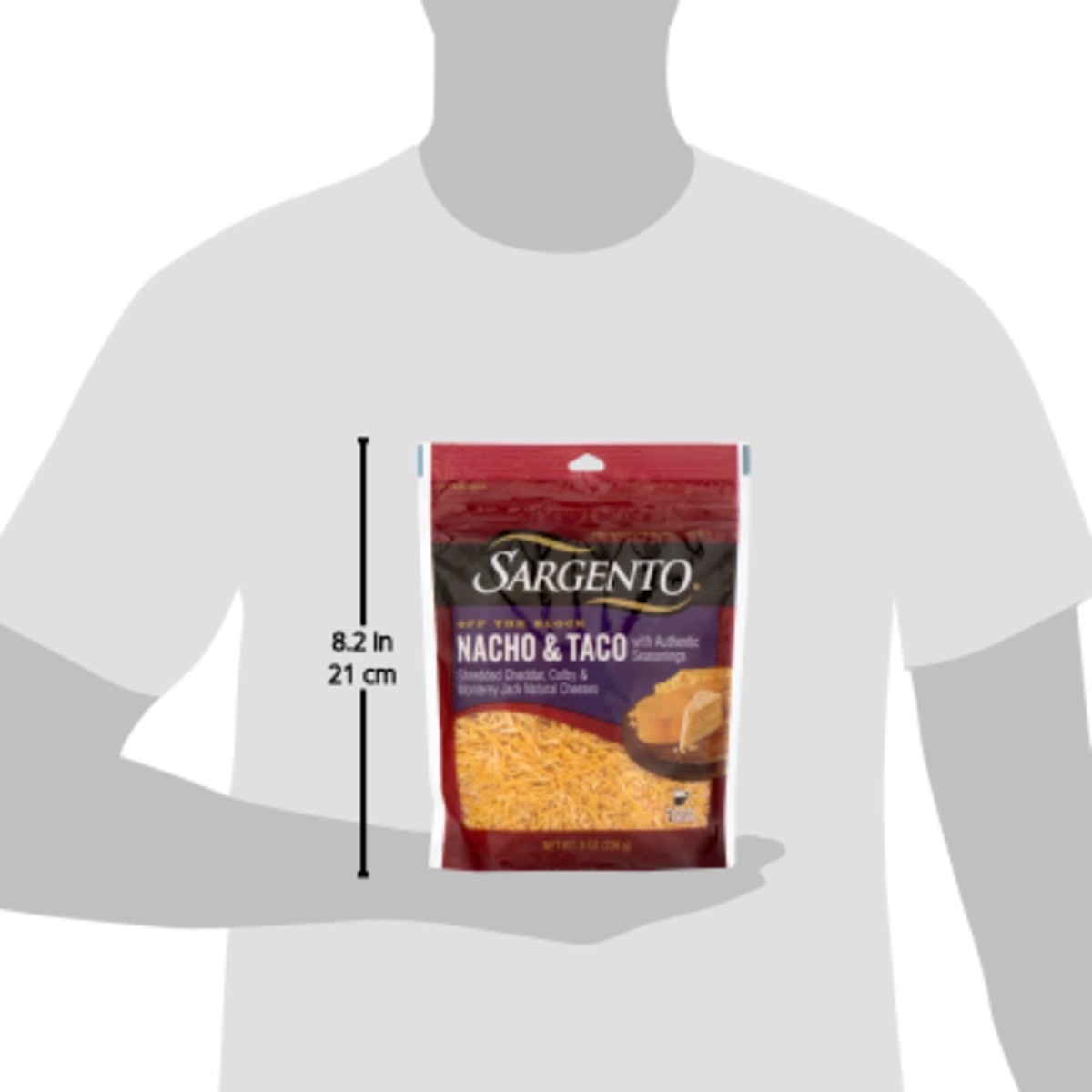 slide 5 of 9, Sargento Shredded Nacho & Taco Natural Cheese with Authentic Seasonings, 8 oz., 8 oz