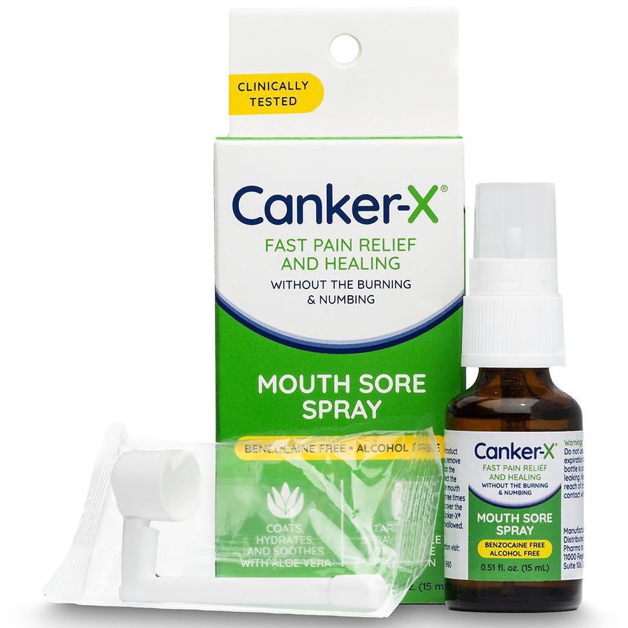 slide 5 of 5, Canker-X Mouth Sore Spray 0.51 fl oz, 0.51 fl oz