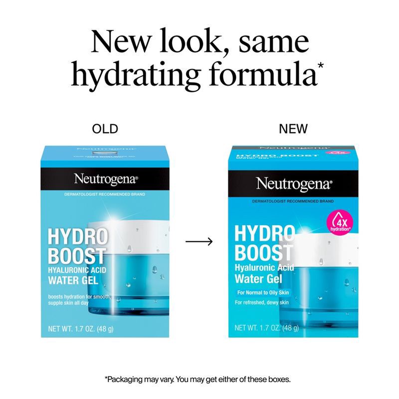 slide 10 of 11, Neutrogena Hydro Boost Water Gel Face Moisturizer for Normal to Oily Skin - 1.7oz, 1.7 oz