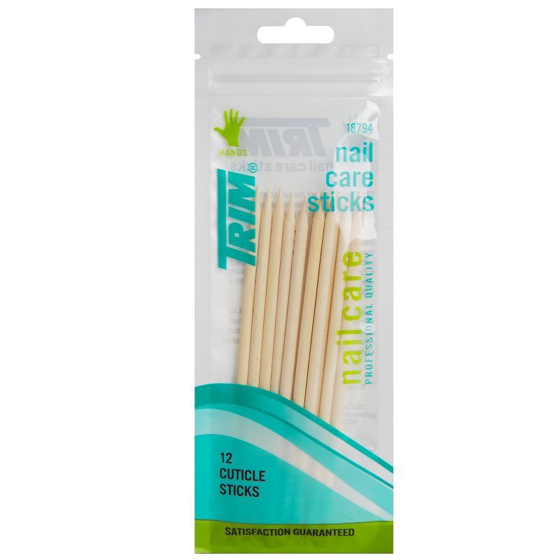 slide 1 of 4, Trim Wood Nail Care Cuticle Sticks - 12pc, 12 ct