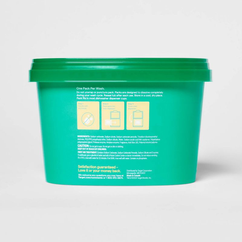 slide 3 of 4, Auto Dish Advanced Dishwasher Detergent Packs - Fresh - 27.3oz/43ct - up&up™, 27.3 oz, 43 ct