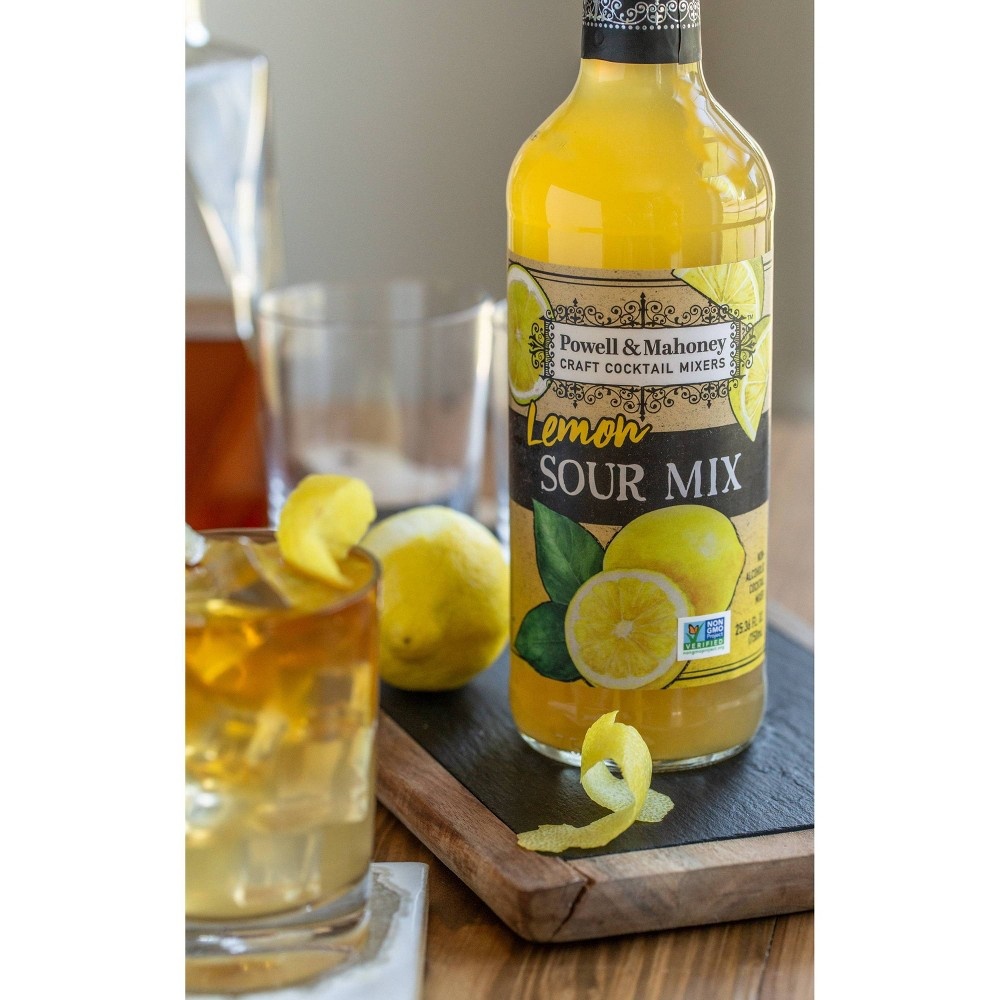 slide 4 of 4, Powell & Mahoney Lemon Sour Mix - 750ml Bottle, 750 ml