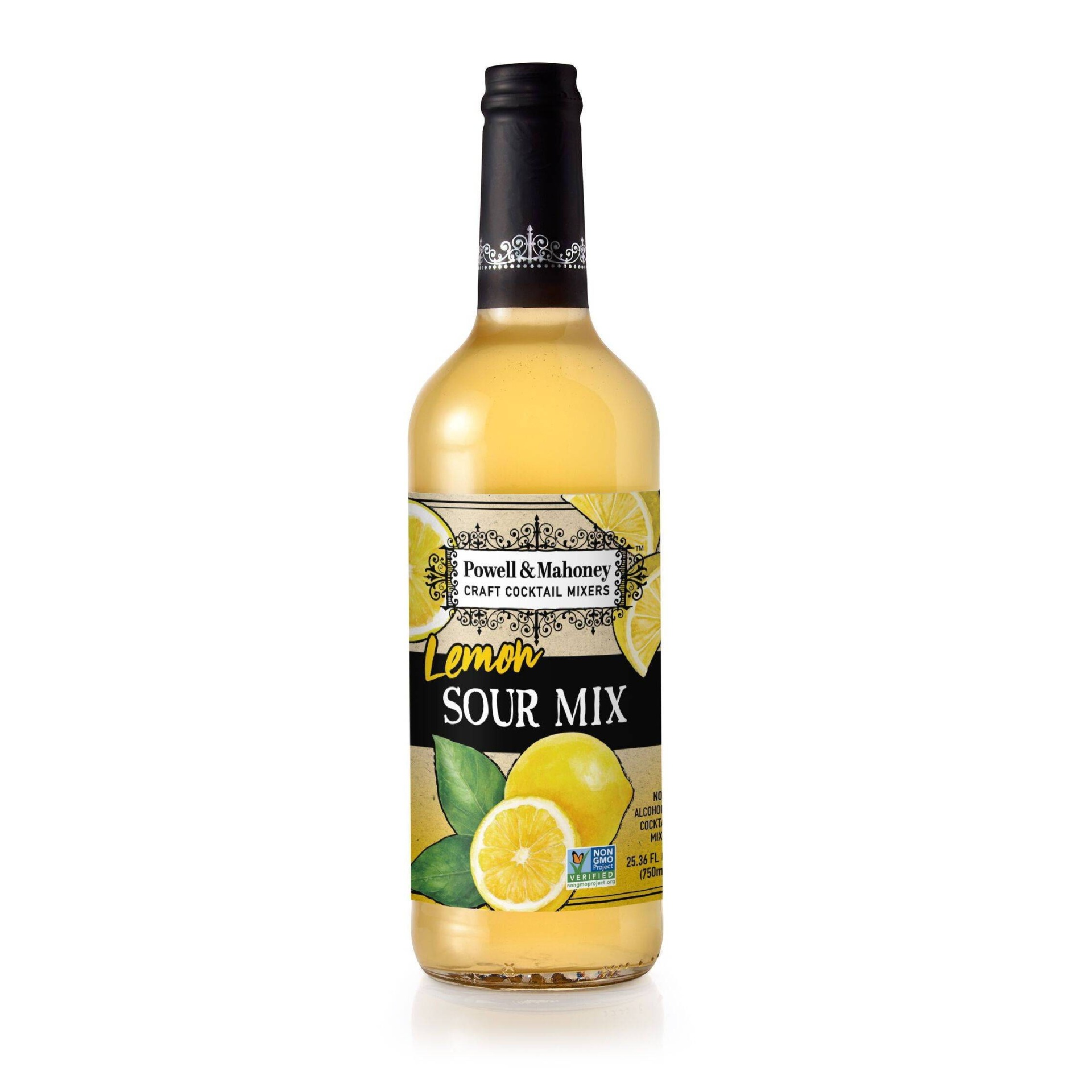 slide 1 of 4, Powell & Mahoney Lemon Sour Mix - 750ml Bottle, 750 ml