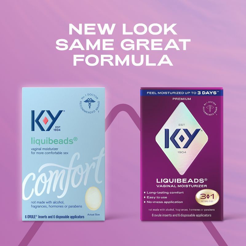 slide 14 of 14, K-Y Liquibeads Vaginal Moisturizer - 6ct, 6 ct