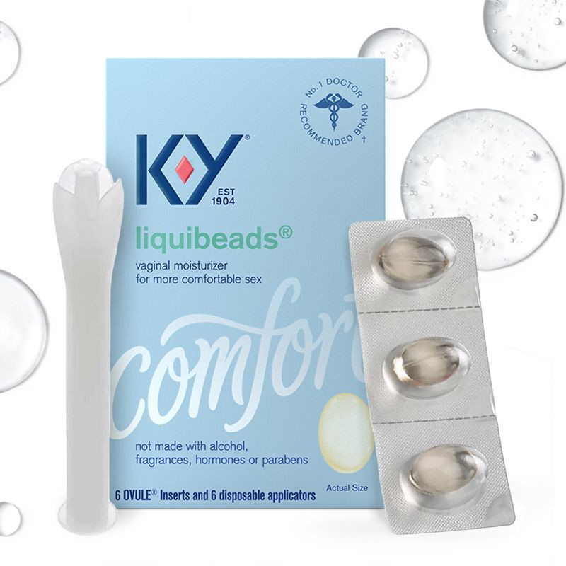 slide 1 of 6, K-Y Liquibeads Vaginal Moisturizer - 6ct, 6 ct