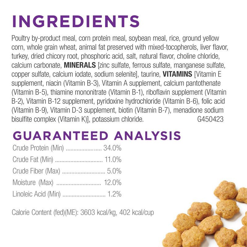 slide 6 of 16, Purina Cat Chow Sensitive Skin and Stomach Turkey Flavor Dry Cat Food - 6.3 lbs, 6.3 lb