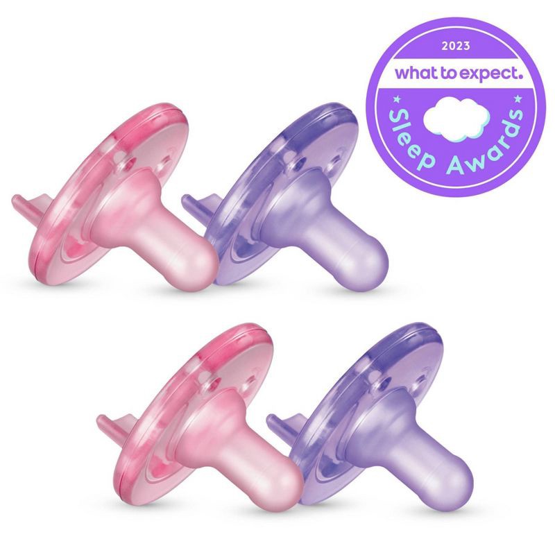 slide 6 of 9, Philips Avent Soothie 0-3m - Pink/Purple - 2pk, 2 ct