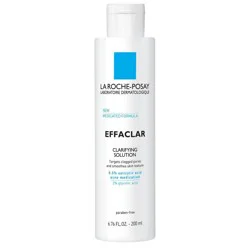 La Roche Posay Effaclar Face Salicylic Acid Toner Clarifying Solution with Medicated Formula - 6.76oz
