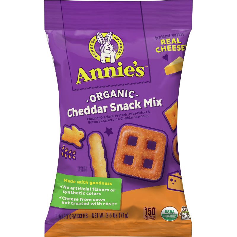 slide 2 of 10, Annie's Organic Cheddar Snack Mix - 2.5oz, 2.5 oz