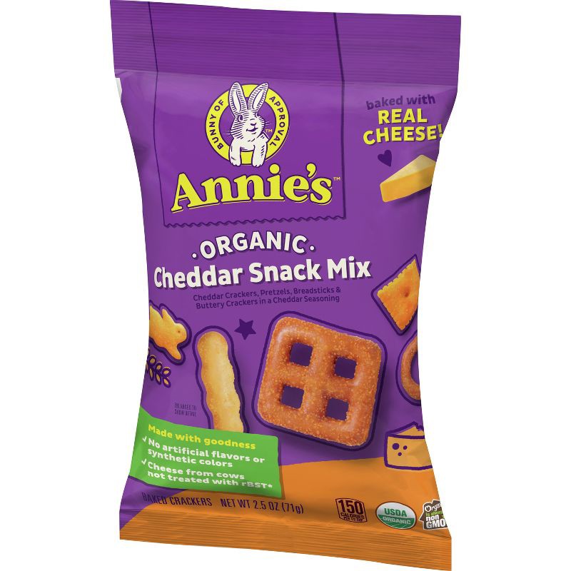 slide 3 of 10, Annie's Organic Cheddar Snack Mix - 2.5oz, 2.5 oz