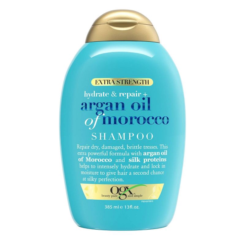 slide 10 of 10, OGX Hydrate & Repair + Argan Oil of Morocco Extra Strength Shampoo for Dry, Damaged Hair - 13 fl oz, 13 fl oz
