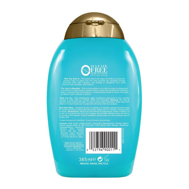 slide 3 of 8, OGX Hydrate & Repair + Argan Oil of Morocco Extra Strength Conditioner - 13 fl oz, 13 fl oz