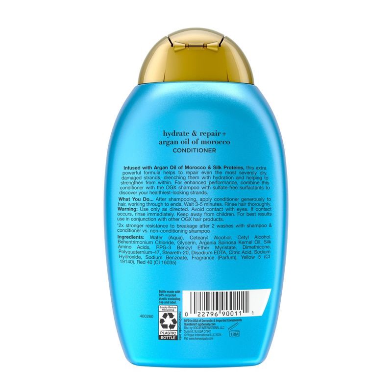 slide 8 of 8, OGX Hydrate & Repair + Argan Oil of Morocco Extra Strength Conditioner - 13 fl oz, 13 fl oz