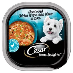 Cesar Home Delights Chicken, Carrot, Pea and Vegetables Flavor Small Breed Wet Dog Food - 3.5oz