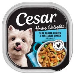 Cesar Home Delights Chicken, Carrot, Pea and Vegetables Flavor Small Breed Wet Dog Food - 3.5oz