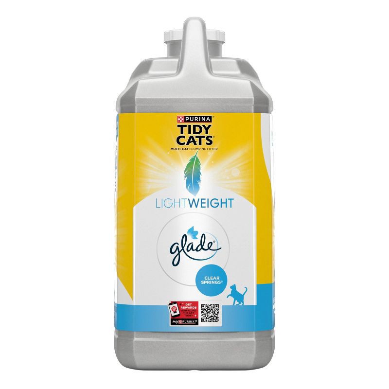 slide 7 of 8, Purina Tidy Cats Lightweight Low Dust Clumping Scoop Cat & Kitty Litter with Glade Tough Odor Solutions for Multiple Cats - 8.5lbs, 8.5 lb