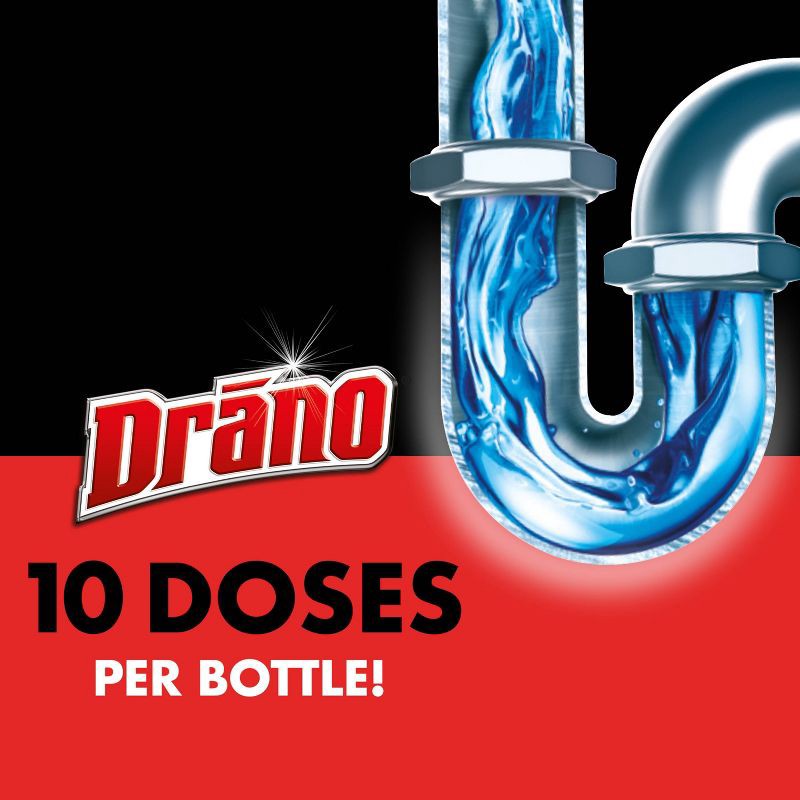 slide 7 of 10, Drano Max Gel Drain Cleaner and Clog Remover - 80 fl oz/2ct, 80 fl oz, 2 ct