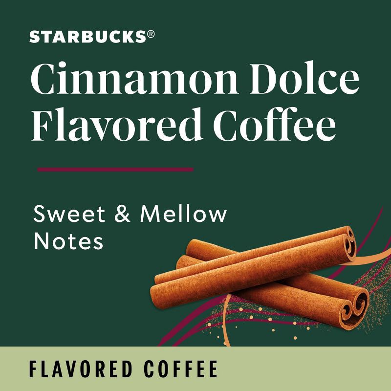 slide 2 of 5, Starbucks Light Roast Ground Coffee—Cinnamon Dolce Flavored Coffee—Naturally Flavored—100% Arabica 1 bag (11 oz), 11 oz