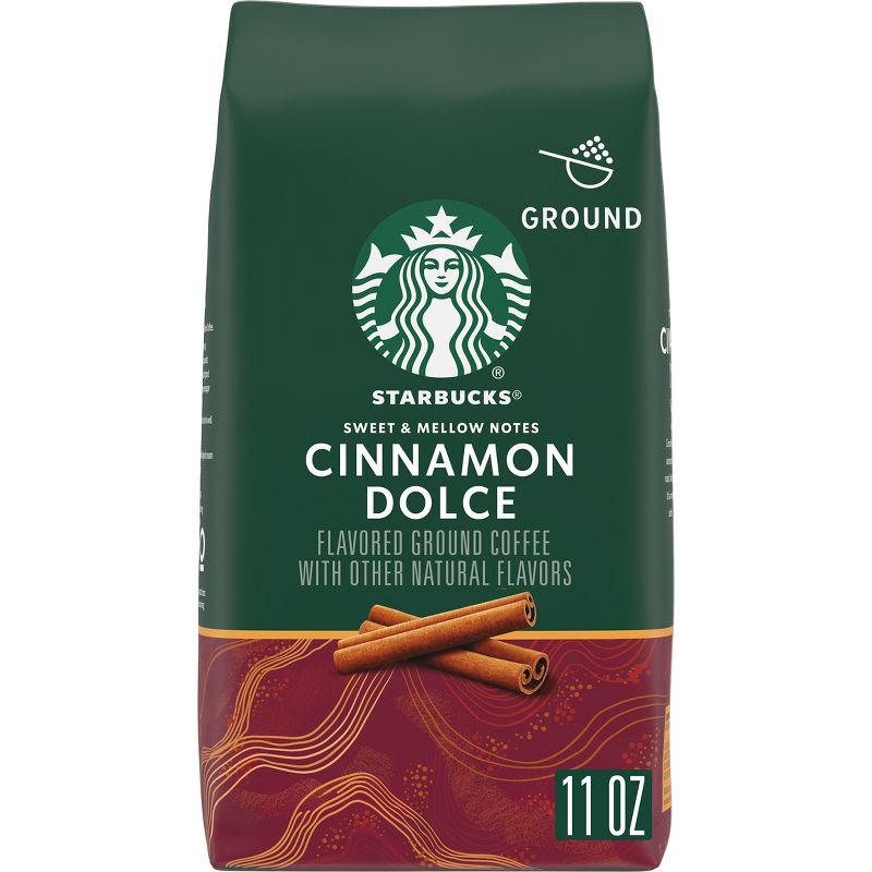 slide 1 of 5, Starbucks Light Roast Ground Coffee—Cinnamon Dolce Flavored Coffee—Naturally Flavored—100% Arabica 1 bag (11 oz), 11 oz