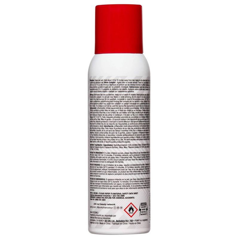 slide 2 of 6, Punky Colour Temporary Hair Color Spray - Red - 3.5oz, 3.5 oz