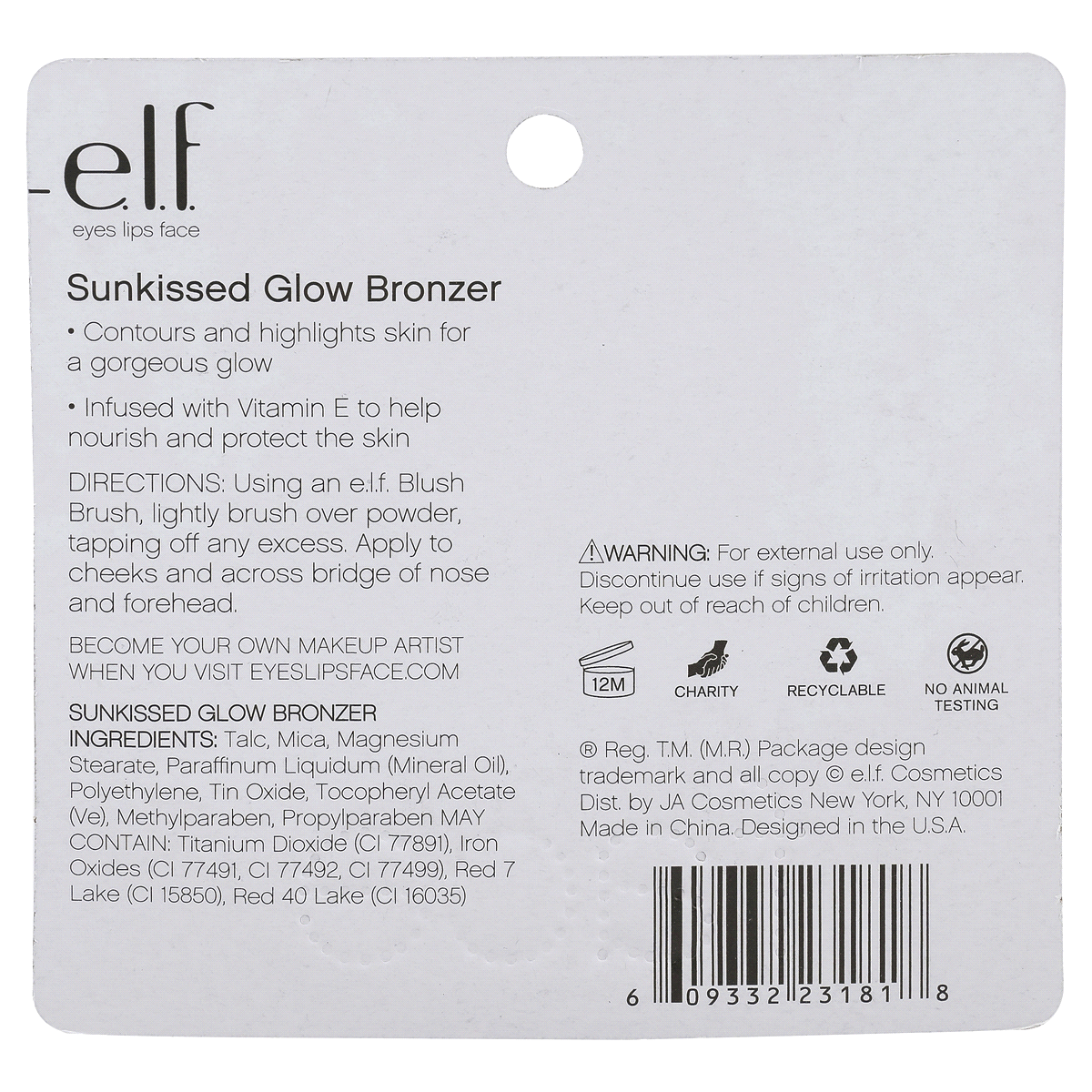 slide 2 of 3, e.l.f. Sunkissed Glow Bronzer - Sunkissed, 0.18 oz