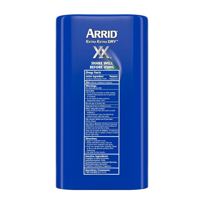 slide 4 of 9, Arrid XX Extra Extra Dry Ultra Clear Aerosol Antiperspirant & Deodorant Ultra Fresh Twin Pack - 6oz/2pk, 2 ct; 6 oz