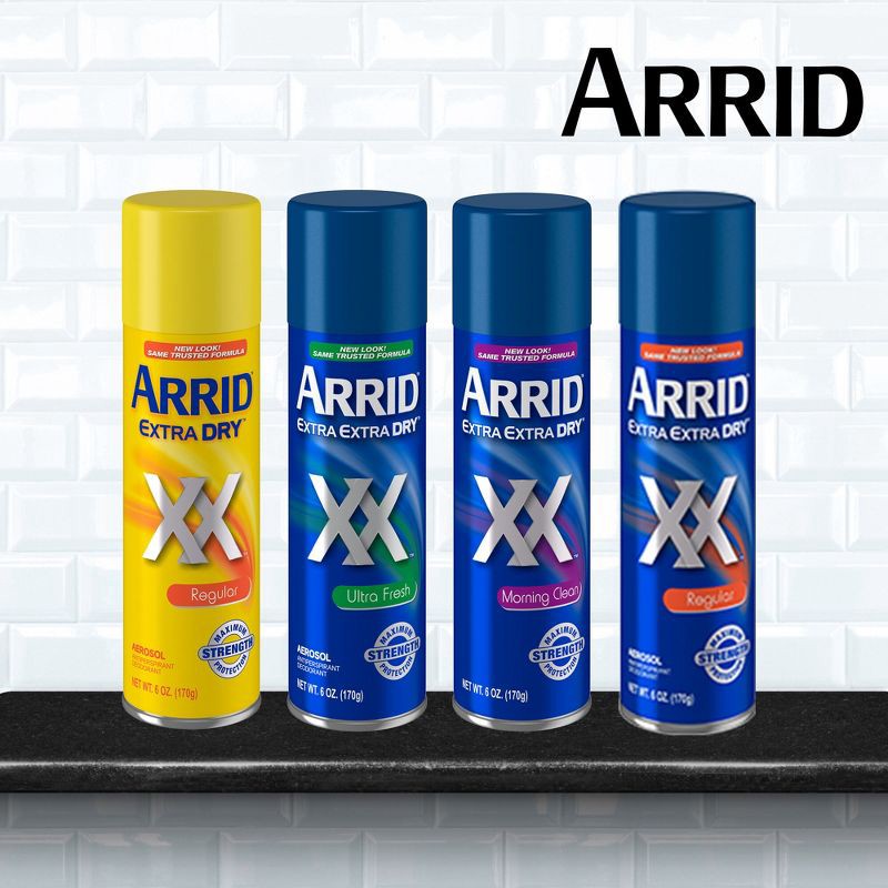 slide 3 of 9, Arrid XX Extra Extra Dry Ultra Clear Aerosol Antiperspirant & Deodorant Ultra Fresh Twin Pack - 6oz/2pk, 2 ct; 6 oz