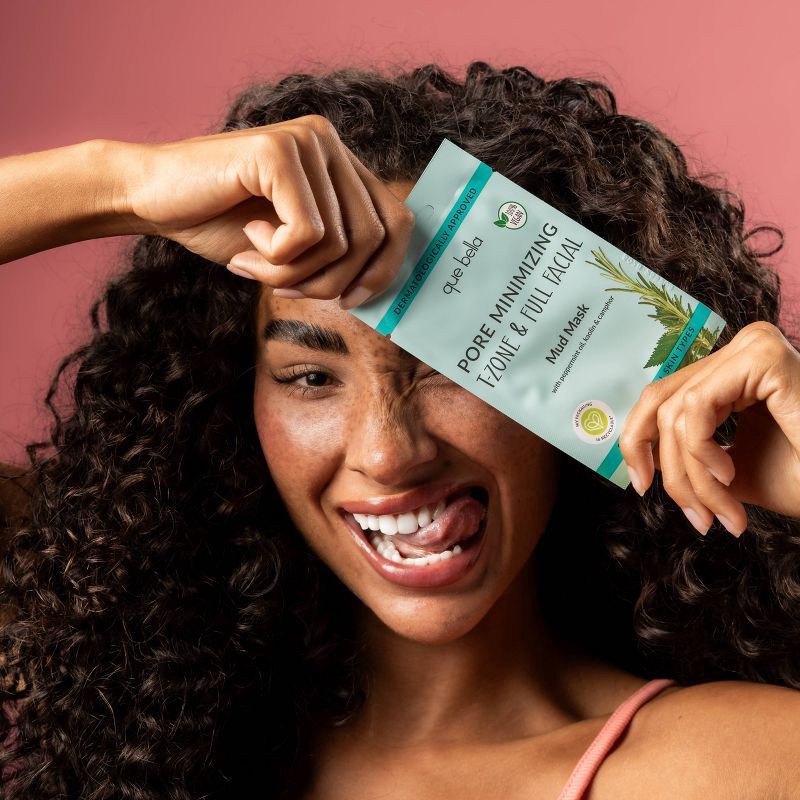 slide 4 of 6, Que Bella Pore Minimizing Mud Mask - 0.5oz, 0.5 oz