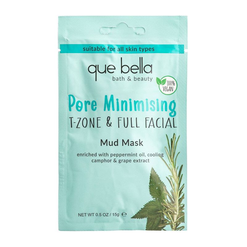 slide 1 of 5, Que Bella Pore Minimizing Mud Mask - 0.5oz, 0.5 oz