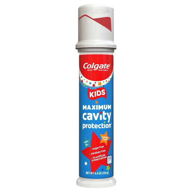 slide 1 of 8, Colgate Kids Maximum Cavity Protection Toothpaste Pump - 4.4oz, 4.4 oz