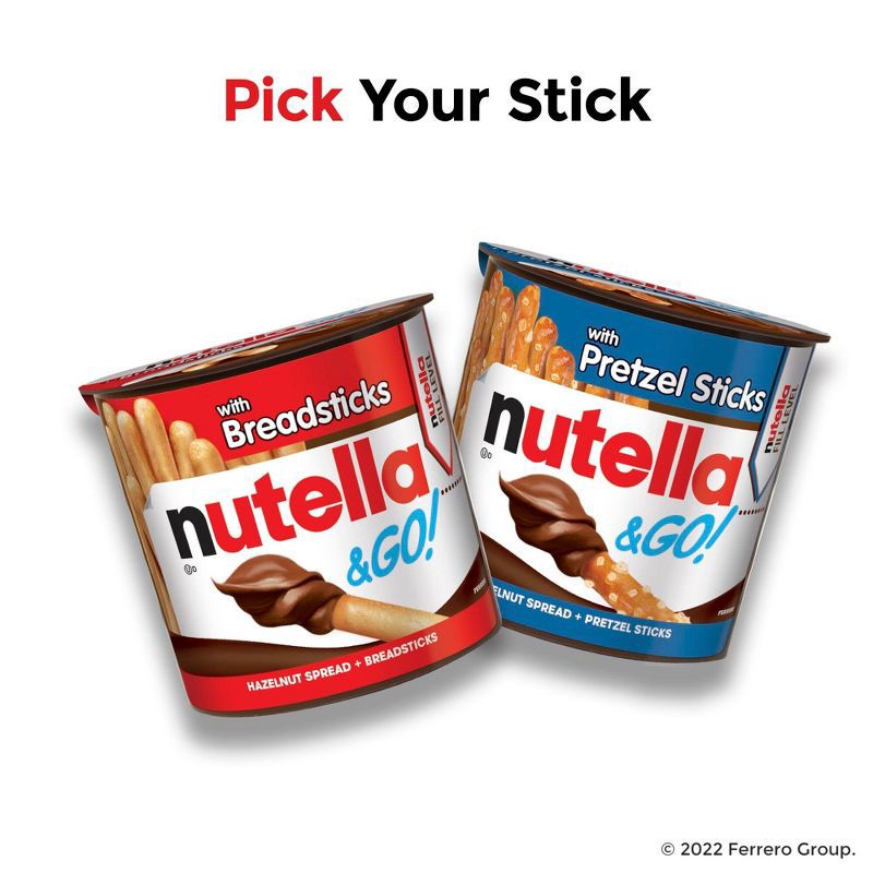 slide 6 of 7, Nutella & Go! Hazelnut Spread & Breadsticks - 1.8oz/4pk, 4 ct; 1.8 oz