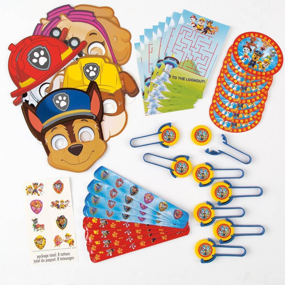 slide 2 of 6, PAW Patrol Party Favor Kit for 8, 1 ct