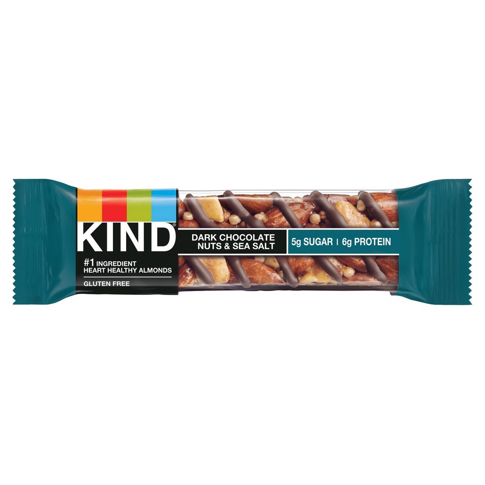 slide 2 of 5, Kind Dark Chocolate Nuts & Sea Salt Nutrition Bars 12ct / 1.4oz, 12 ct, 1.4 oz