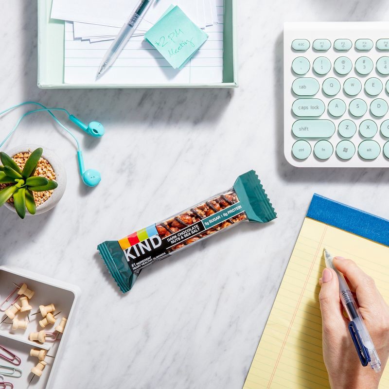 slide 6 of 7, KIND Bars Dark Chocolate Nuts & Sea Salt Gluten Free Snacks - 16.8oz/12ct, 16.8 oz, 12 ct