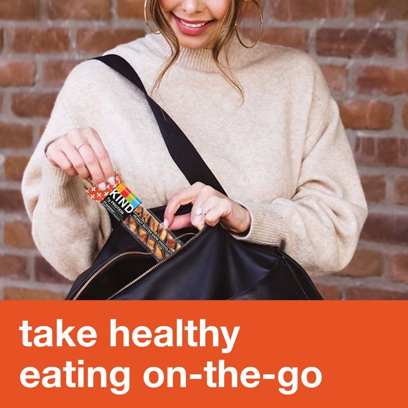 slide 6 of 6, KIND Protein Bars Peanut Butter Dark Chocolate + Protein Nutrition Snacks - 16.8oz/12ct, 16.8 oz, 12 ct