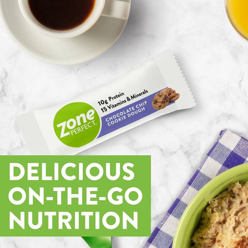 slide 6 of 7, Zone Perfect ZonePerfect Protein Bar Chocolate Chip Cookie Dough - 10 ct/15.8oz, 10 ct, 15.8 oz