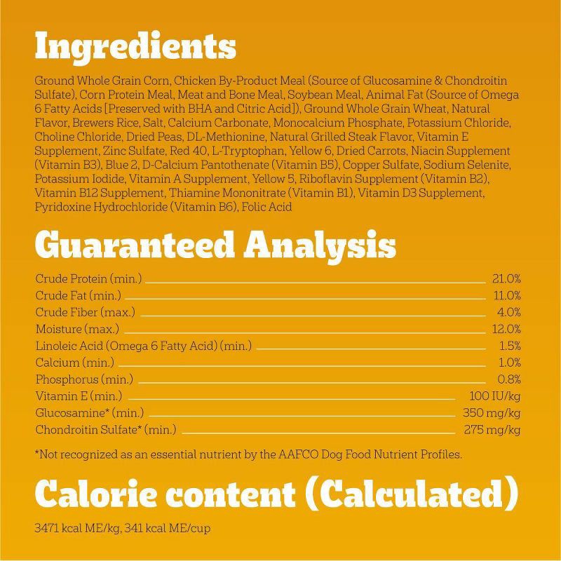 slide 12 of 14, Pedigree Grilled Steak and Vegetable Flavor Small Dog Dry Dog Food - 3.5lbs, 3.5 lb