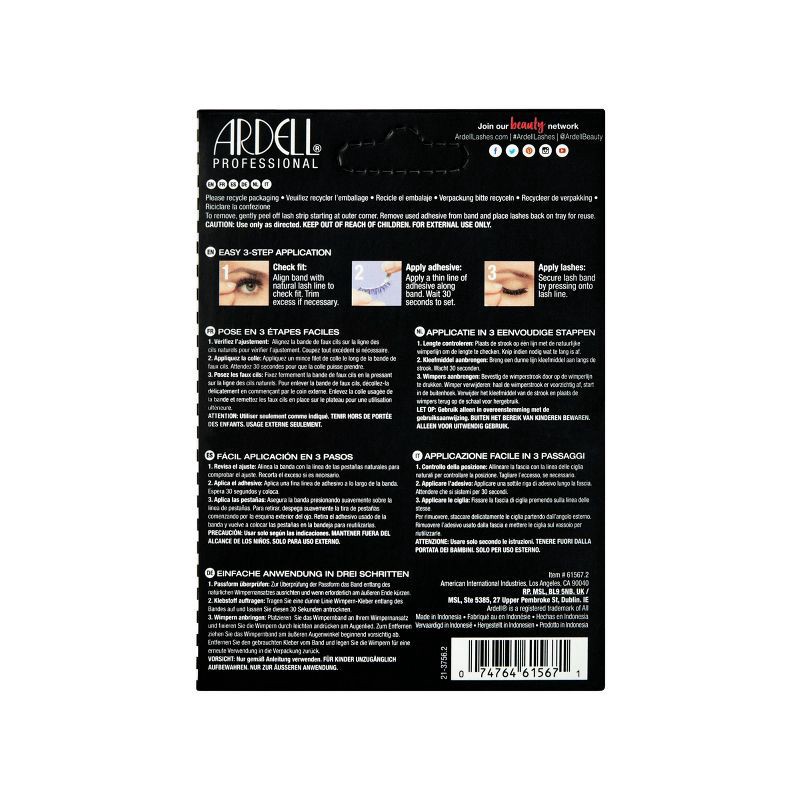 slide 3 of 5, Ardell Professional Natural 110 Eyelash Multipack - Black - 6pc, 6 ct
