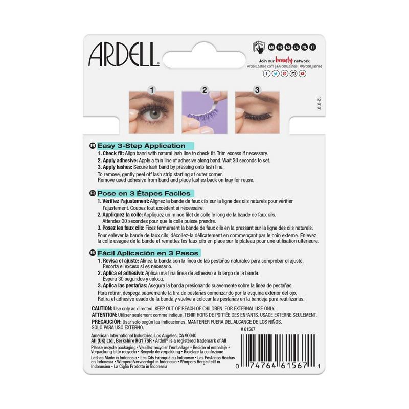slide 3 of 3, Ardell Professional Natural 110 Eyelash Multipack - Black - 5pr, 5 ct