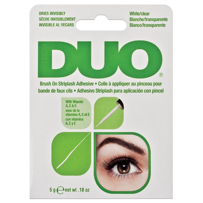 slide 2 of 3, DUO Adhesive Lash Adhesive Brush On - Clear - 0.18oz, 0.18 oz