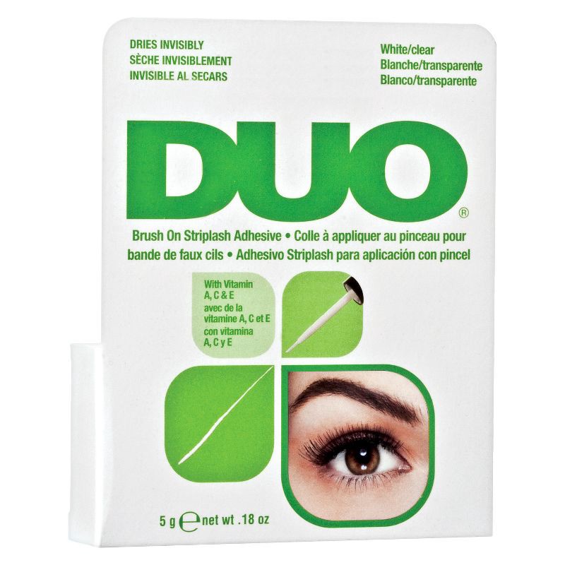 slide 1 of 3, DUO Adhesive Lash Adhesive Brush On - Clear - 0.18oz, 0.18 oz