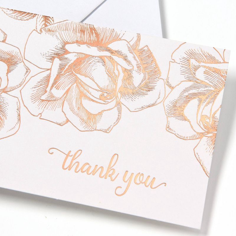 slide 4 of 4, Gartner Studios 40ct Thank You Floral Note Cards, 40 ct