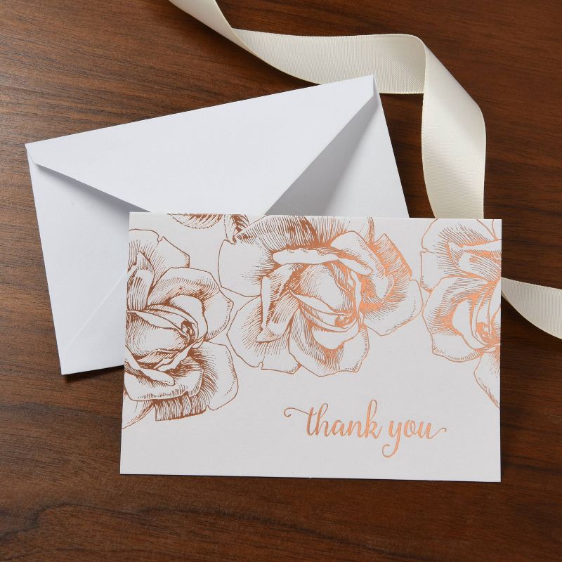 slide 2 of 4, Gartner Studios 40ct Thank You Floral Note Cards, 40 ct