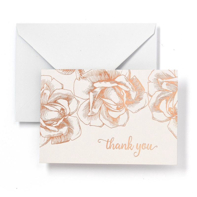 slide 1 of 4, Gartner Studios 40ct Thank You Floral Note Cards, 40 ct