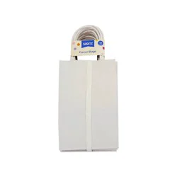 12ct Junior Tote Gift Bags White - Spritz™: Party Favor & Goodie Bags for All Occasions, Solid Paper, 8.375" x 5.25" x 3.25"