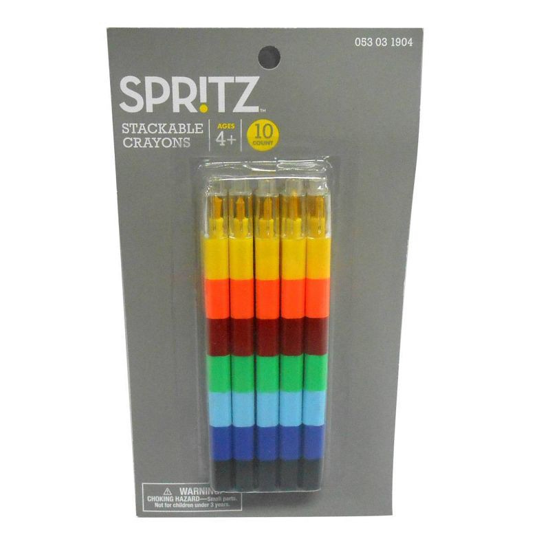 slide 3 of 3, 10ct Stackable Crayon - Spritz™, 10 ct